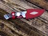 Custom 9" Damascus Hunting Knife w/Genuine Stingray Leather Sheath