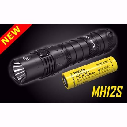 Nitecore MH12S 1800 Lumen USB-C Rechargeable Flashlight w/NL2150 5,000 mAh 21700 battery